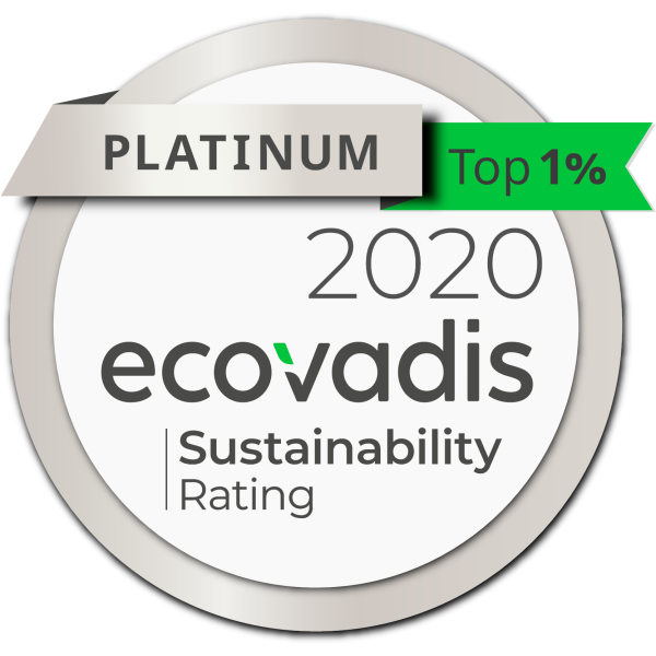 EcoVadis awards Geka GmbH Platinum CSR (Corporate Social Responsibility) Rating, Ranking in the Top 1%